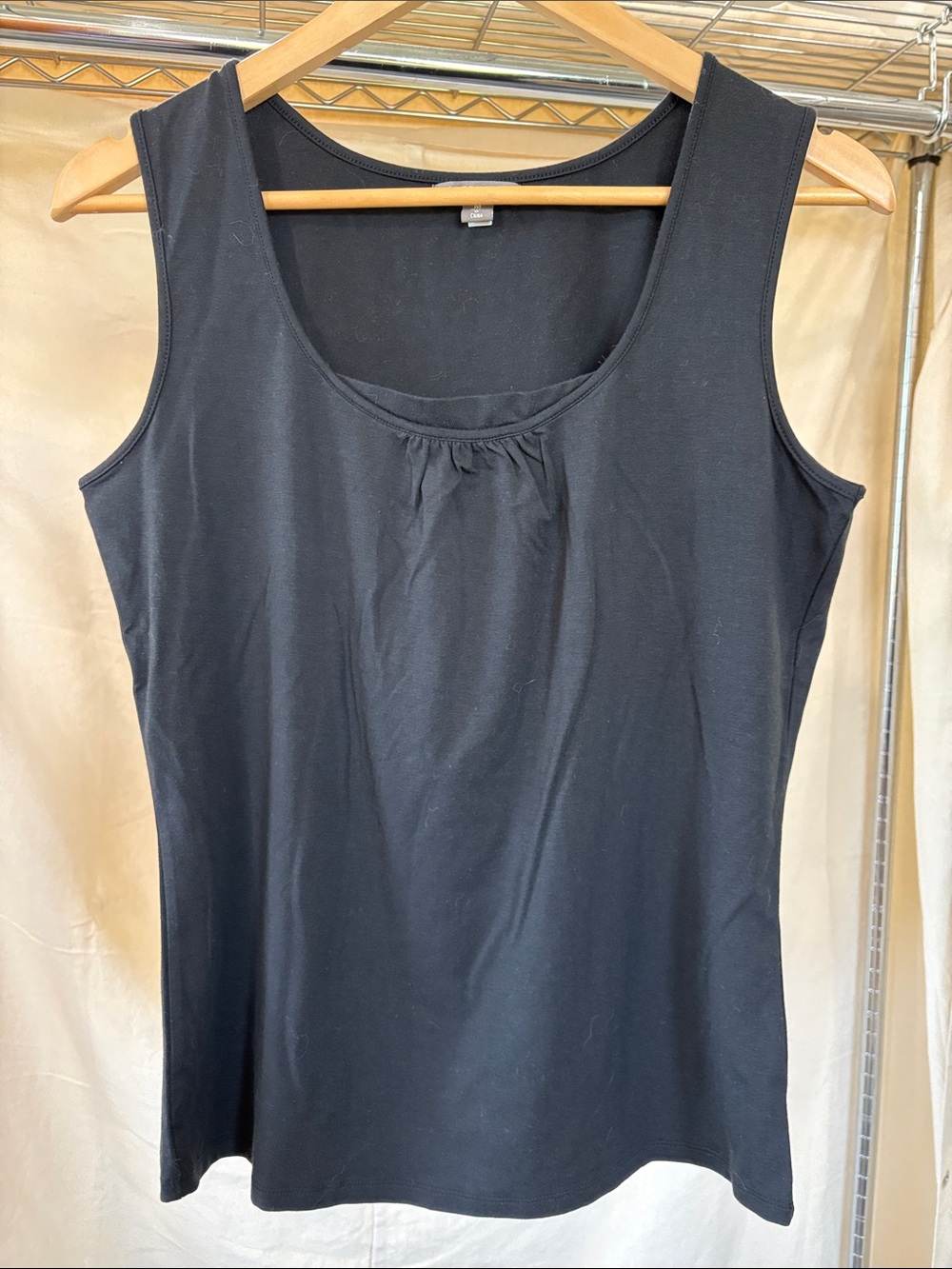 SPANNER Black Scoop Neck Tank Top